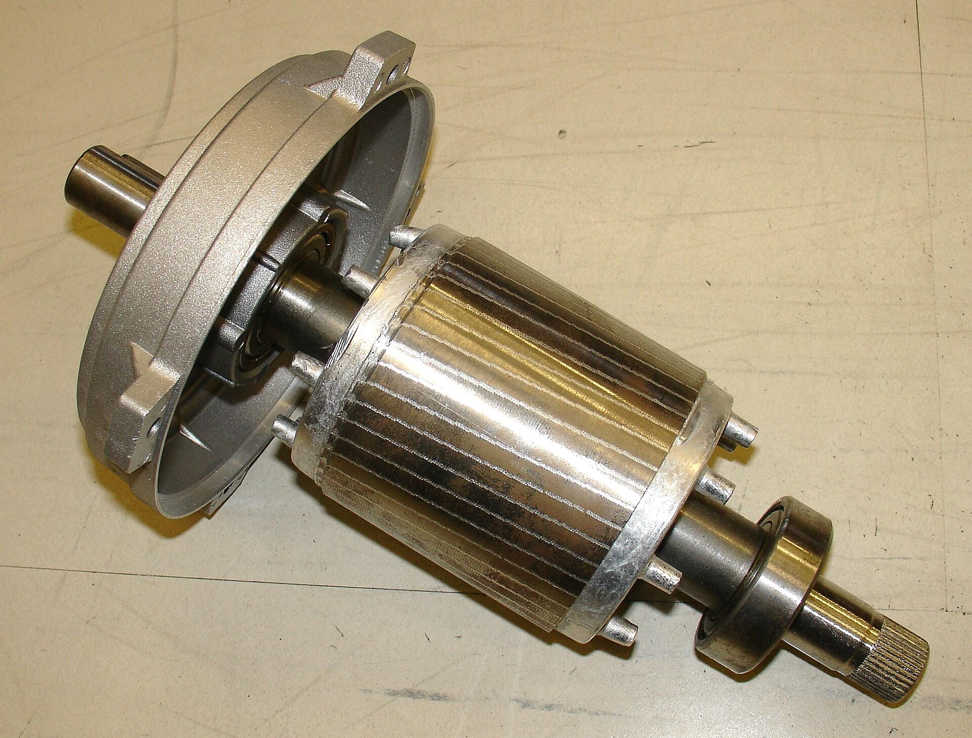 Squirrel-cage rotor from an induction motor